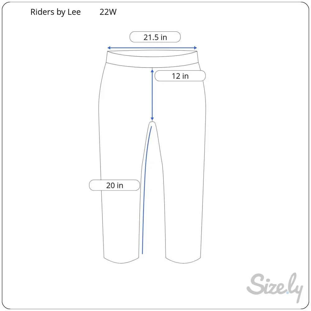 Riders by Lee Women's Capri Jeans Plus Size 22W - Picture 7 of 7